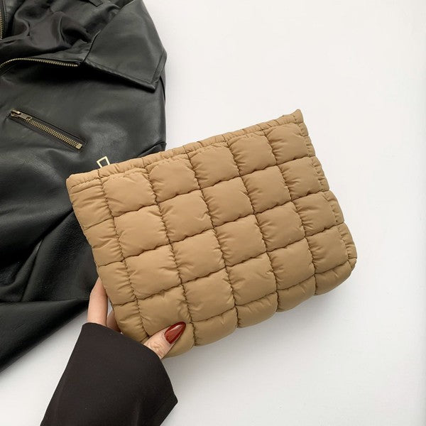 Puffy Quilted Cosmetic Bag