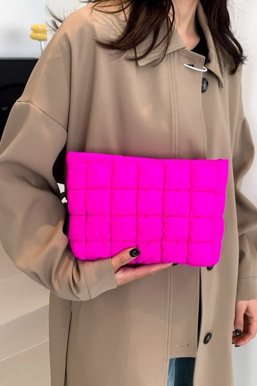 Puffy Quilted Cosmetic Bag