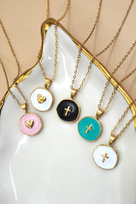 18K Medallion Necklaces