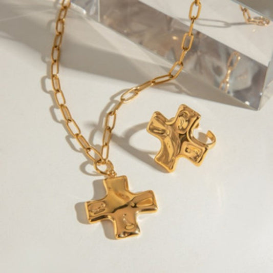 18K Cross Necklace