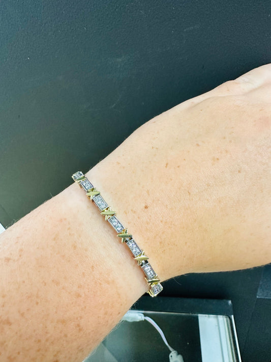 Crystal Silver/Gold Bracelet