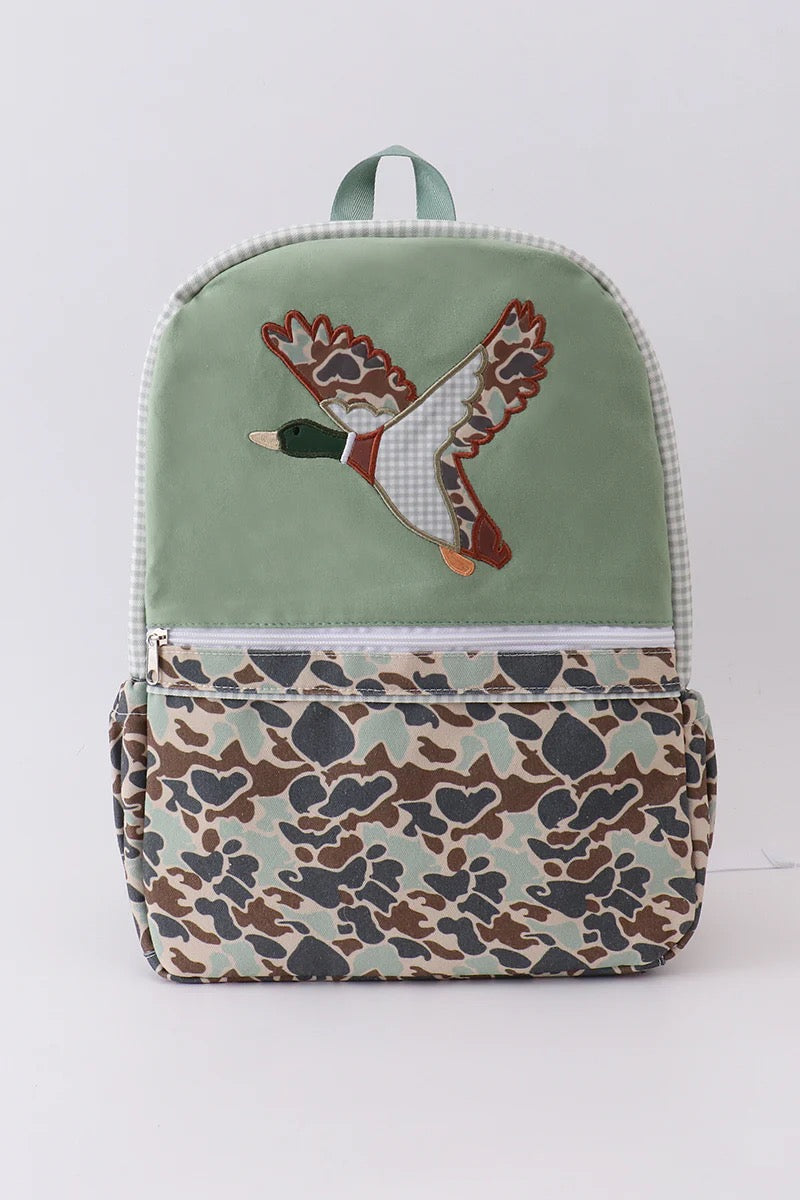 Camo Duck print backpack