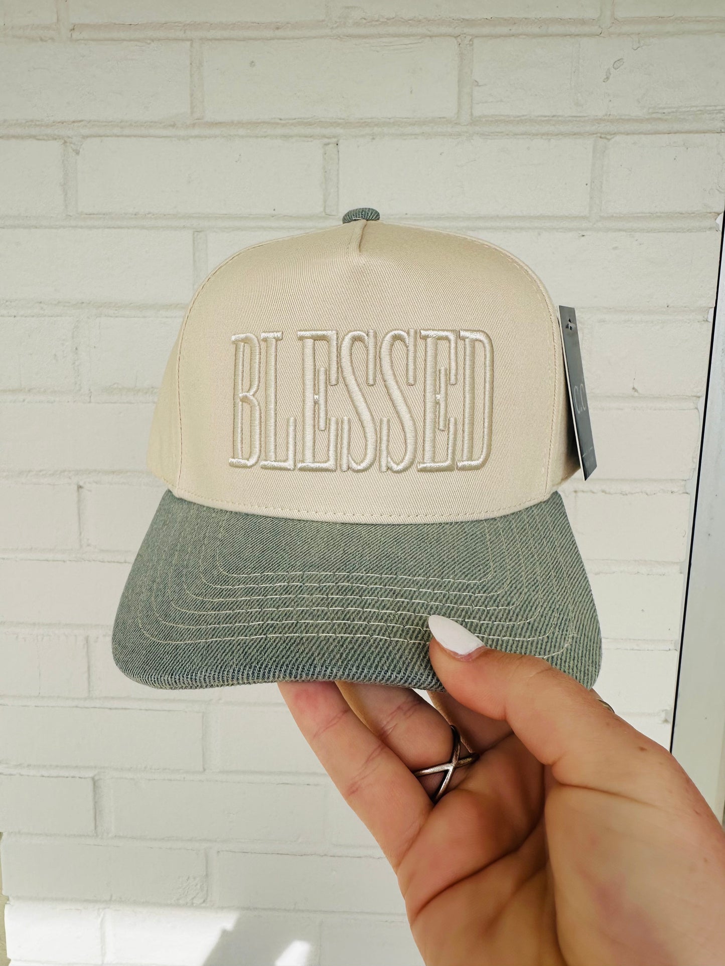 BLESSED Embroidered Trucker Hat