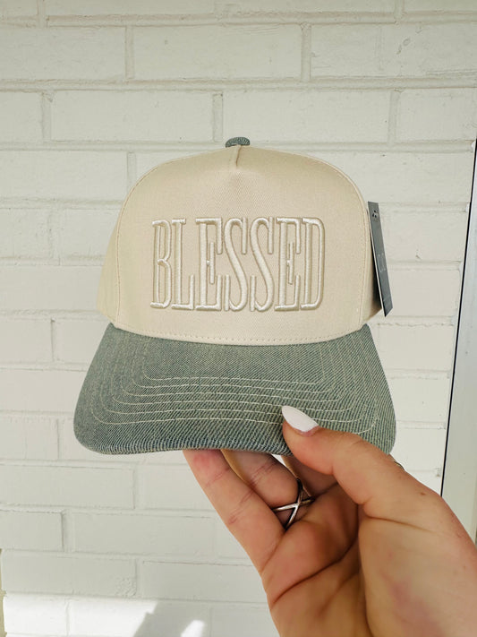 BLESSED Embroidered Trucker Hat