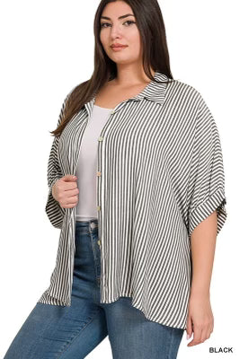 Striped Button up