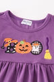 Halloween applique girl set