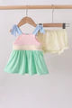 Color block bloomer set