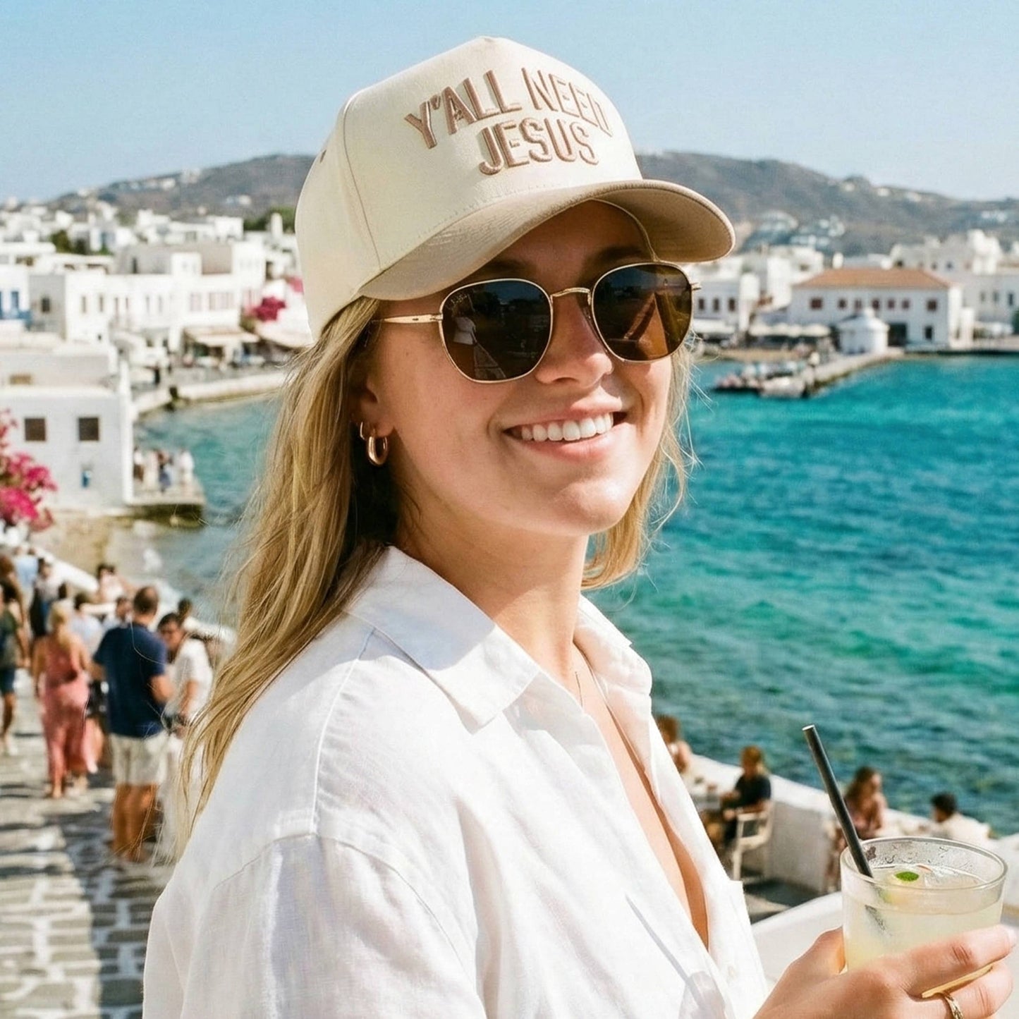 Y'ALL NEED JESUS Embroidered Trucker Hat