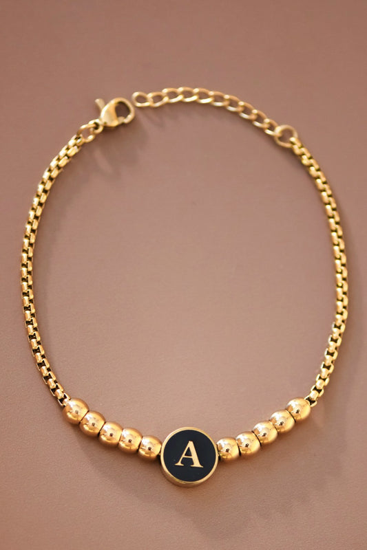 Gold Initial Bracelet