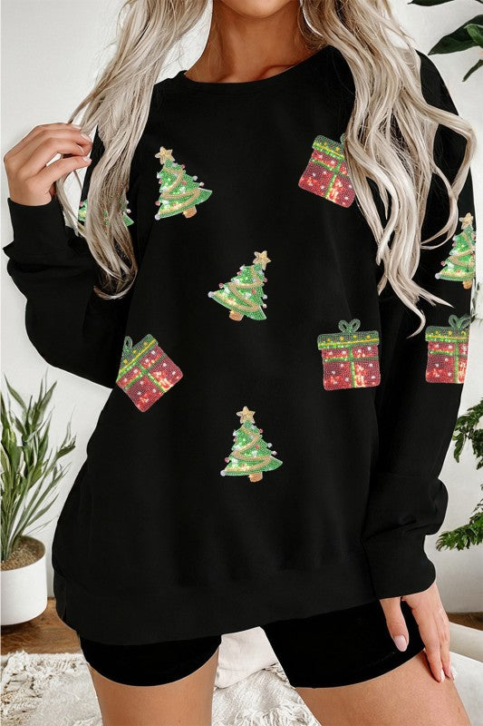 Sequin Christmas Top