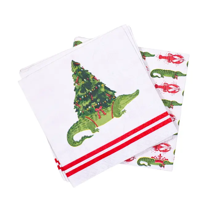 Gator Tree Cocktail Napkins