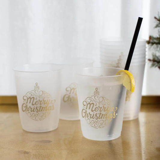 Christmas Script Party cups