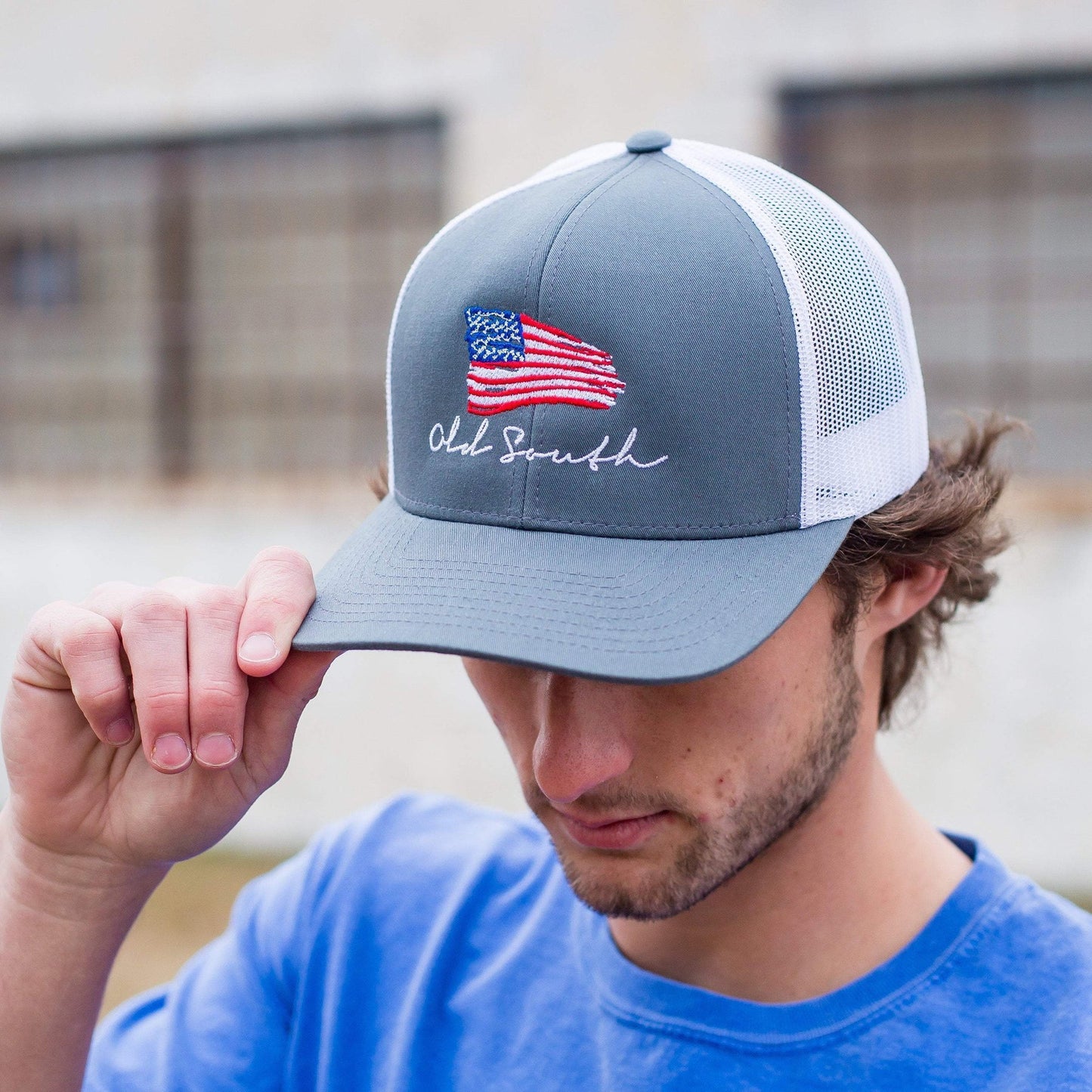 American Flag Trucker Hat