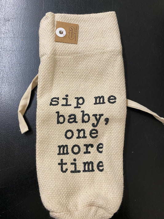 Sip Me Dhurrie Wine Bag