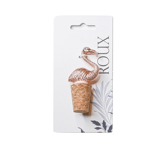 Rose Gold Flamingo Wine Cork