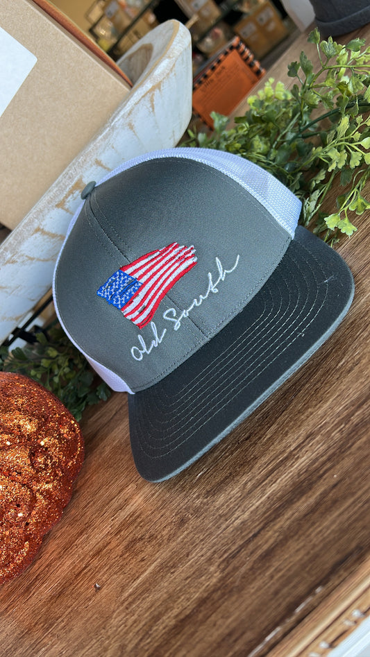 American Flag Trucker Hat